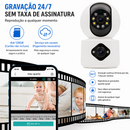BabyWatch 360™  Babá Eletrônica Wi-Fi 360° com Visão Noturna, Áudio Bidirecional e Monitoramento pelo Celular