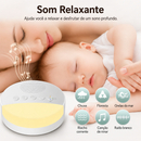 CalmDream Baby™  Máquina de Som Branco para Bebê com Luz Noturna, Timer e Sons Relaxantes para Dormir