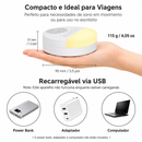 CalmDream Baby™  Máquina de Som Branco para Bebê com Luz Noturna, Timer e Sons Relaxantes para Dormir