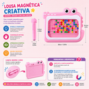 MagnetDraw Beads™  Lousa Magnética Montessori com Esferas Coloridas para Coordenação, Criatividade e Aprendizado Infantil