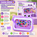 MagnetDraw Beads™  Lousa Magnética Montessori com Esferas Coloridas para Coordenação, Criatividade e Aprendizado Infantil