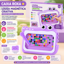 MagnetDraw Beads™  Lousa Magnética Montessori com Esferas Coloridas para Coordenação, Criatividade e Aprendizado Infantil
