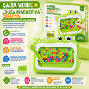 MagnetDraw Beads™  Lousa Magnética Montessori com Esferas Coloridas para Coordenação, Criatividade e Aprendizado Infantil