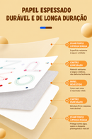 Escreve & Apaga Montessori™  Caderno Reutilizável Infantil para Coordenação Motora, Escrita e Desenvolvimento Criativo