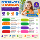 CalmStrip Sensorial™  Faixa Sensorial de Silicone Antiestresse para Foco, Relaxamento e Estímulo Tátil