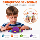 MoodSpin Sensorial™  Spinner Pop It Antiestresse com Carinhas Divertidas para Relaxamento e Diversão