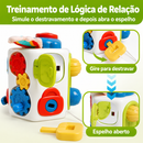 BusyCube Montessori™  Cubo Sensorial Educativo para Coordenação, Foco e Desenvolvimento Infantil