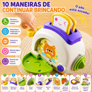 BusyBox Montessori™  Cubo Sensorial Educativo para Coordenação Motora e Desenvolvimento Infantil