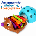 HedgePop Montessori™  Brinquedo Sensorial Ouriço Educativo para Coordenação Motora e Foco