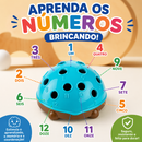 HedgePop Montessori™  Brinquedo Sensorial Ouriço Educativo para Coordenação Motora e Foco