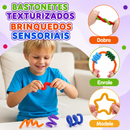 SpinFlex Sensorial™ – Spinner Flexível Antiestresse com Ventosa e Tubo Pop para Crianças e Adultos