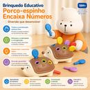 PorcoEspinho Montessori™  Brinquedo Sensorial Educativo para Coordenação Motora e Desenvolvimento Infantil