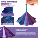 HexaSpin Sensorial™  Spinner Antiestresse Geométrico para Relaxamento, Foco e Diversão Sensorial