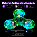 GlowSpin LED™  Spinner Luminoso Antiestresse com Luz LED para Relaxamento, Foco e Diversão Sensorial