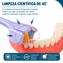Smile360 Sensorial™  Escova Dental 3 Lados Ultra Macia para Sensibilidade, Autismo e Higiene Completa