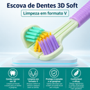 Smile360 Sensorial™  Escova Dental 3 Lados Ultra Macia para Sensibilidade, Autismo e Higiene Completa