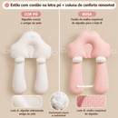 DreamNest Baby™  Travesseiro Calmante para Bebê com Apoio Confortável para Sono e Amamentação