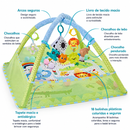 PlayNest Montessori™  Tapete de Atividades para Bebê com Arco Sensorial, Coordenação e Desenvolvimento Infantil