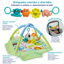 PlayNest Montessori™  Tapete de Atividades para Bebê com Arco Sensorial, Coordenação e Desenvolvimento Infantil