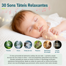 SleepCloud Baby™  Máquina de Som Branco para Bebê com Luz Noturna, Sons Relaxantes e Sensor de Choro