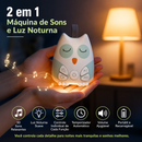 SleepCloud Baby™  Máquina de Som Branco para Bebê com Luz Noturna, Sons Relaxantes e Sensor de Choro