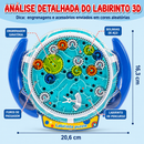 UFO Labirinto 3D™  Quebra-Cabeça Labirinto 3D com Bola Magnética para Coordenação, Foco e Desafio Mental