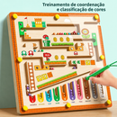 MazeColor Montessori™  Labirinto Magnético Educativo de Cores e Números para Coordenação Motora e Concentração Infantil
