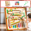 MazeColor Montessori™  Labirinto Magnético Educativo de Cores e Números para Coordenação Motora e Concentração Infantil