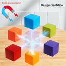 Magnetix Cubes Montessori™  Blocos Magnéticos de Construção STEM para Coordenação, Criatividade e Aprendizado Infantil