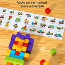 Magnetix Cubes Montessori™  Blocos Magnéticos de Construção STEM para Coordenação, Criatividade e Aprendizado Infantil