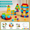 Magnetix Cubes Montessori™  Blocos Magnéticos de Construção STEM para Coordenação, Criatividade e Aprendizado Infantil