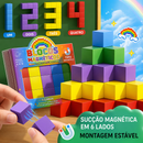 CubGeoMind Cube™  Cubo Magnético Educativo de Geometria 3D para Matemática, Coordenação e Raciocínio Espaciale Teaching Aids Space Elementary School Students Mathematics Solid Geometry Puzzle Model Magnetic Suction