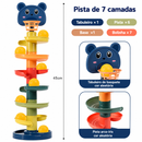 TurboRoll Tower™  Torre de Bolinhas Giratória Montessori para Coordenação Motora e Desenvolvimento Sensorial do Bebê
