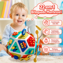 BusyCube Master™  Cubo Sensorial Montessori 22 em 1 para Coordenação Motora, Aprendizado e Desenvolvimento Infantil