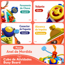 BusyCube Master™  Cubo Sensorial Montessori 22 em 1 para Coordenação Motora, Aprendizado e Desenvolvimento Infantil