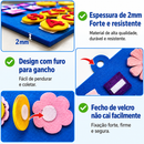 ContaDedinhos Montessori™  Brinquedo Educativo de Matemática em Feltro para Contagem, Coordenação e Aprendizado Infantil