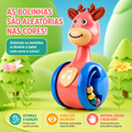WobbleBaby Montessori™  Brinquedo Tumbler Educativo para Bebês com Movimento Sensorial e Coordenação Motora