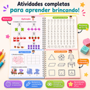 EscreveKids™ Caderno Mágico Reutilizável para Caligrafia e Coordenação Motora