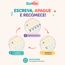 EscreveKids™ Caderno Mágico Reutilizável para Caligrafia e Coordenação Motora