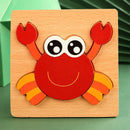 ZooPuzzle 3D Montessori™  Quebra-Cabeça Infantil de Madeira com Animais e Veículos para Coordenação e Aprendizado