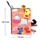 SafariBook Sensorial™  Livro Sensorial Montessori para Bebês com Animais, Texturas e Desenvolvimento Infantil