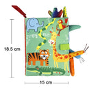 SafariBook Sensorial™  Livro Sensorial Montessori para Bebês com Animais, Texturas e Desenvolvimento Infantil