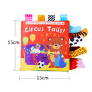 SafariBook Sensorial™  Livro Sensorial Montessori para Bebês com Animais, Texturas e Desenvolvimento Infantil