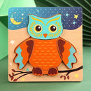 ZooPuzzle 3D Montessori™  Quebra-Cabeça Infantil de Madeira com Animais e Veículos para Coordenação e Aprendizado