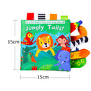 SafariBook Sensorial™  Livro Sensorial Montessori para Bebês com Animais, Texturas e Desenvolvimento Infantil