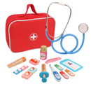 Pequeno Doutor™™  Kit Médico Infantil de Madeira para Faz de Conta, Imaginação e Desenvolvimento Infantil