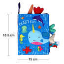 SafariBook Sensorial™  Livro Sensorial Montessori para Bebês com Animais, Texturas e Desenvolvimento Infantil