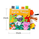 SafariBook Sensorial™  Livro Sensorial Montessori para Bebês com Animais, Texturas e Desenvolvimento Infantil
