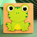 ZooPuzzle 3D Montessori™  Quebra-Cabeça Infantil de Madeira com Animais e Veículos para Coordenação e Aprendizado
