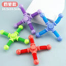 SpinFlex Sensorial™  Fidget Spinner com Tubo Pop e Ventosa Antiestresse